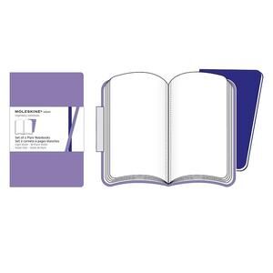 Moleskine Volant Notebook Set,  Plain, Light Violet, Soft Cover (5 x 8.25)